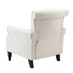 Best Kirklands Home Miriam Nailhead Trim Armchair Ivory