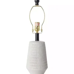 Best Kirklands Home Modern Etched Table Lamp Ivory