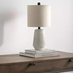 Best Kirklands Home Modern Etched Table Lamp Ivory