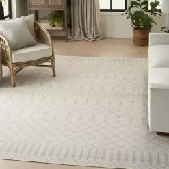 Sale Kirklands Home Moroccan Washable Area Rug, 7x10 Ivory