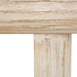 Sale Kirklands Home Natural Wood Grain Console Table Ivory