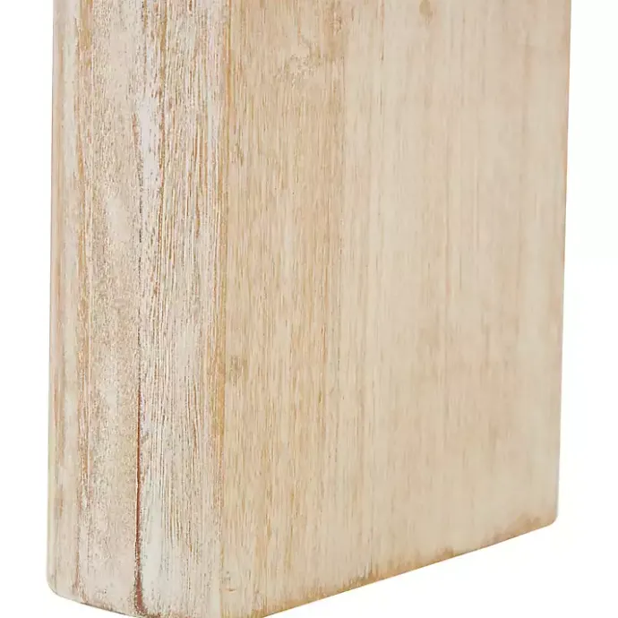 Sale Kirklands Home Natural Wood Grain Console Table Ivory