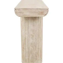 Sale Kirklands Home Natural Wood Grain Console Table Ivory