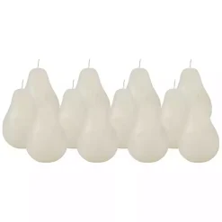Outlet Kirklands Home Pear Shaped Candles, Set of 12 Ivory