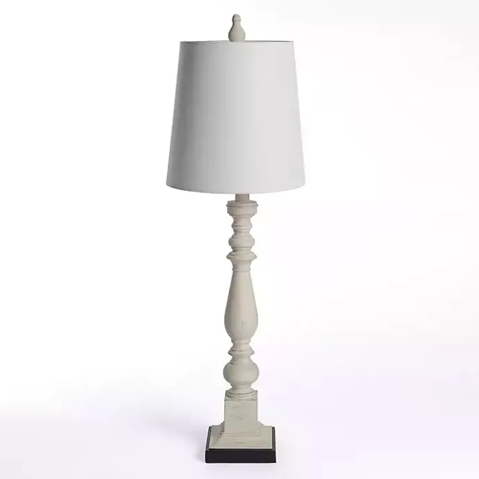 New Kirklands Home Ivory Prussia Buffet Lamp White