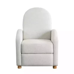 Best Kirklands Home Rounded Push Back Recliner Ivory