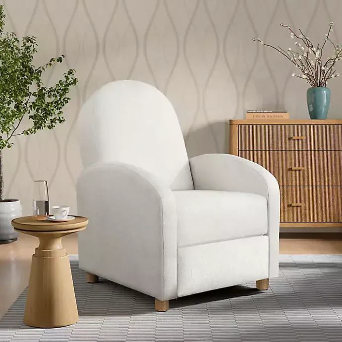 Best Kirklands Home Rounded Push Back Recliner Ivory