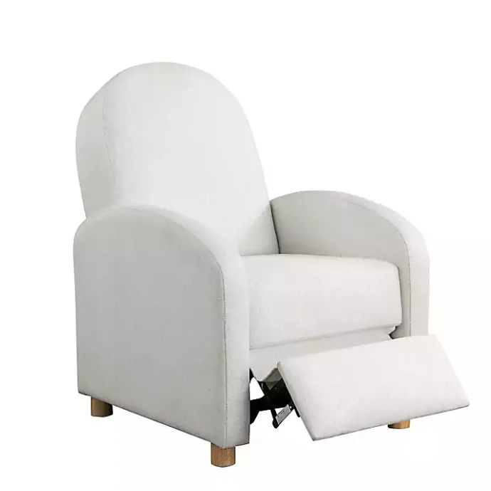 Best Kirklands Home Rounded Push Back Recliner Ivory