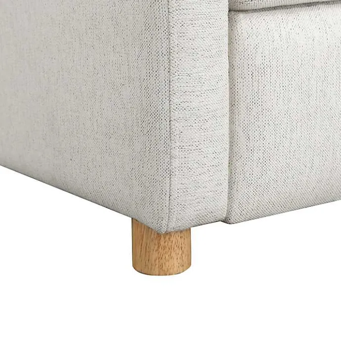 Best Kirklands Home Rounded Push Back Recliner Ivory