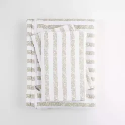 Sale Kirklands Home Rugged Stripes Puffed 3-pc. King Duvet Set Ivory