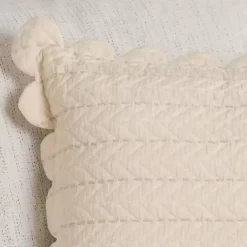 Hot Kirklands Home Scalloped Edge Pillow Ivory