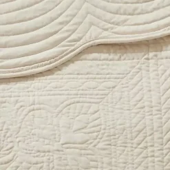 Hot Kirklands Home Scalloped Monica 3-pc. King Coverlet Set Ivory