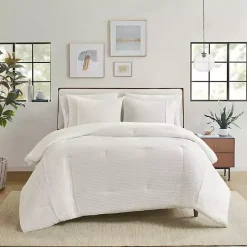 Kirklands Home Seersucker 3-pc. Full/Queen Comforter Set Ivory