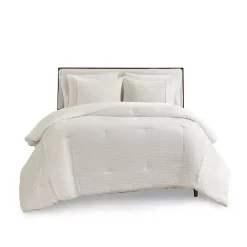 Kirklands Home Seersucker 3-pc. Full/Queen Comforter Set Ivory