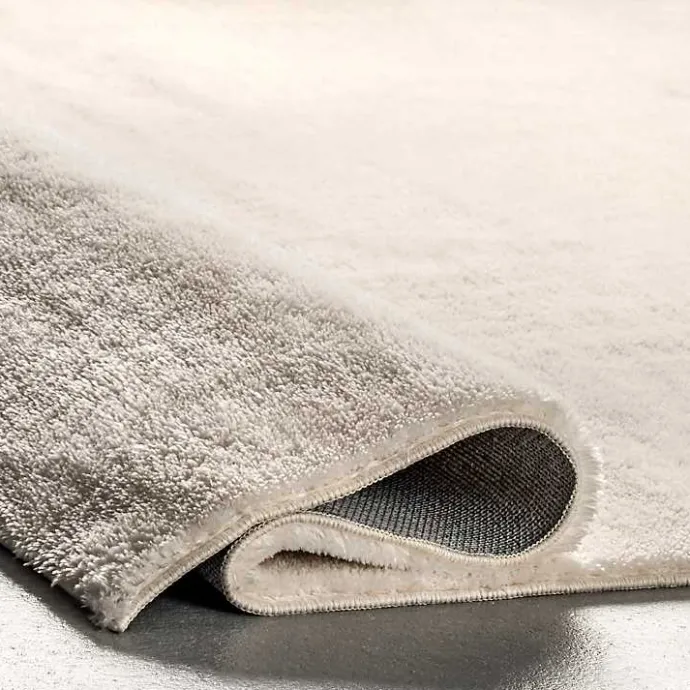 Sale Kirklands Home Shag Washable Area Rug, 8x10 Ivory