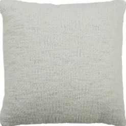 Online Kirklands Home Soft Nubby Woven Pillow Ivory