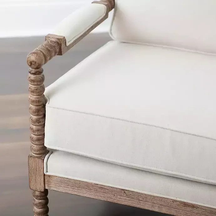 Outlet Kirklands Home Spencer Spindle Armchair Ivory