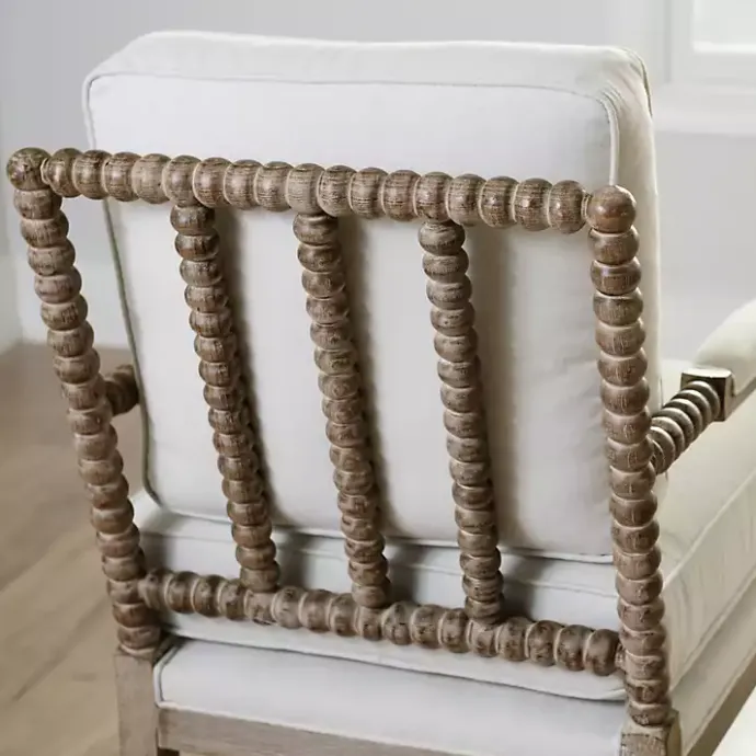 Outlet Kirklands Home Spencer Spindle Armchair Ivory