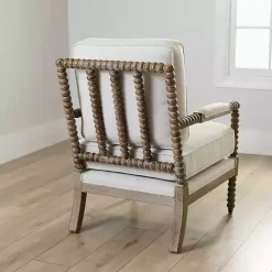Outlet Kirklands Home Spencer Spindle Armchair Ivory