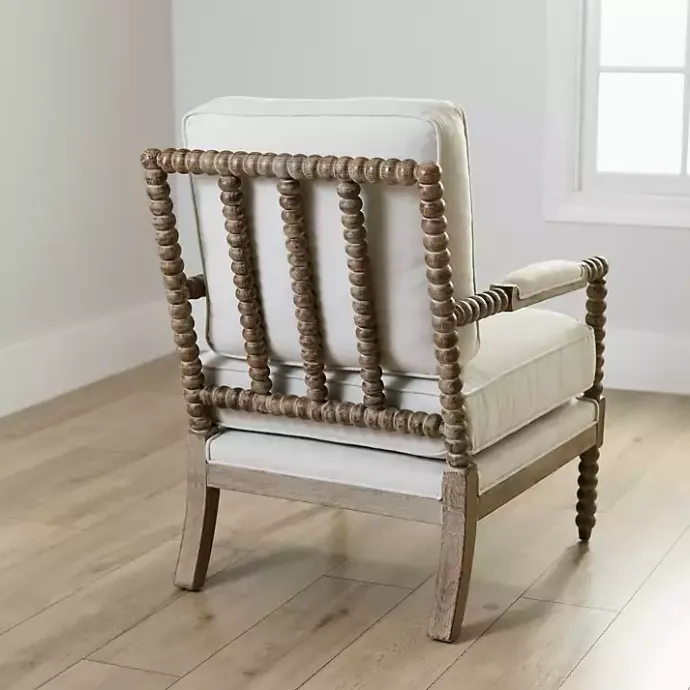 Outlet Kirklands Home Spencer Spindle Armchair Ivory