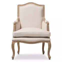 Outlet Kirklands Home Streaked Antique Accent Chair Ivory