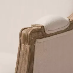 Outlet Kirklands Home Streaked Antique Accent Chair Ivory