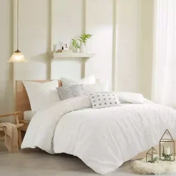 Outlet Kirklands Home Tufted Cotton 7-pc. Full/Queen Duvet Set Ivory