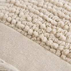 Hot Kirklands Home Tufted Macrame Tassels Lumbar Pillow Ivory