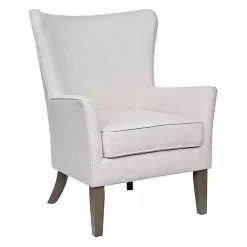 Best Kirklands Home Upholstered Armchair Ivory