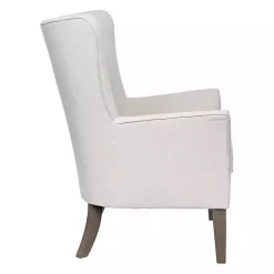 Best Kirklands Home Upholstered Armchair Ivory