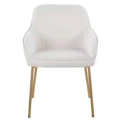 Kirklands Home Upholstered Daniella Dining Chairs, Set of 2 Ivory