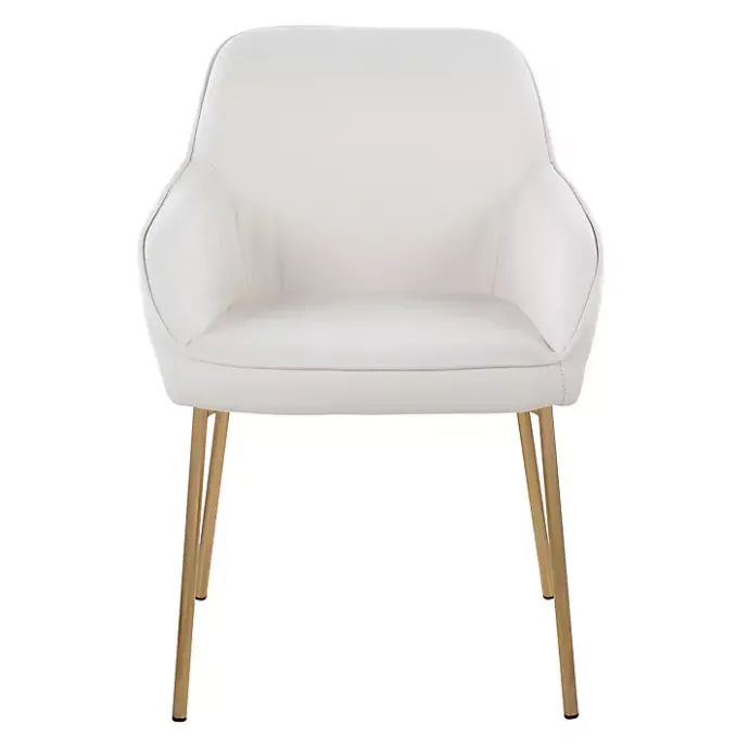Kirklands Home Upholstered Daniella Dining Chairs, Set of 2 Ivory