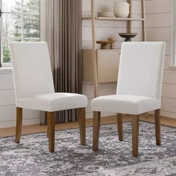 Online Kirklands Home Upholstered Katie Dining Chairs, Set of 2 Ivory