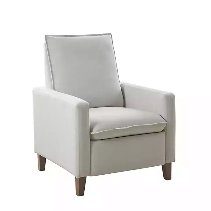 Hot Kirklands Home Upholstered Push-Back Recliner Ivory
