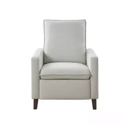 Hot Kirklands Home Upholstered Push-Back Recliner Ivory