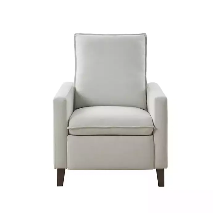 Hot Kirklands Home Upholstered Push-Back Recliner Ivory