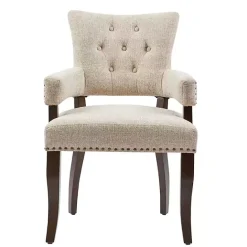Hot Kirklands Home Upholstered Tufted Dining Chairs, Set of 2 Ivory
