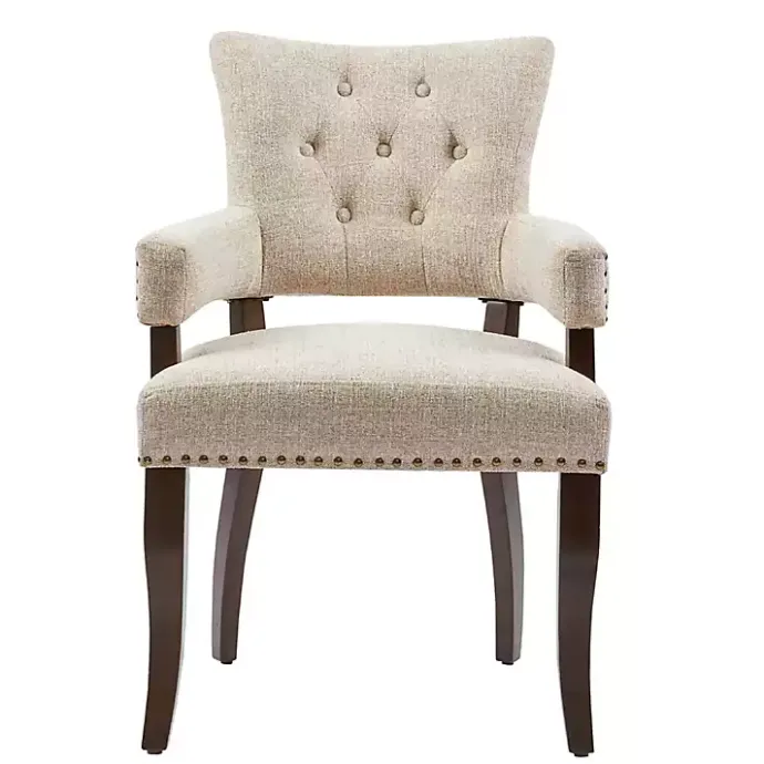 Hot Kirklands Home Upholstered Tufted Dining Chairs, Set of 2 Ivory