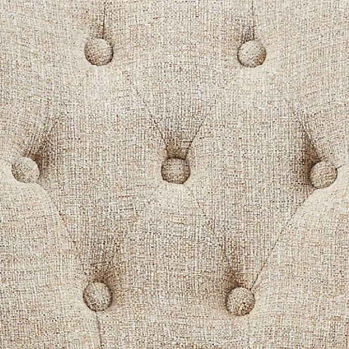 Hot Kirklands Home Upholstered Tufted Dining Chairs, Set of 2 Ivory