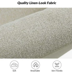 Best Kirklands Home Upholstered Vasser Slipcover Swivel Chair Ivory