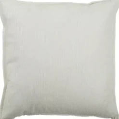 Discount Kirklands Home Velvet Corduroy Flange Throw Pillow Ivory