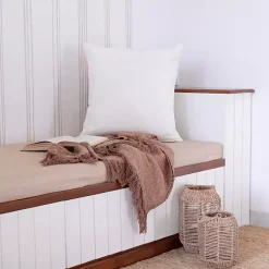 Sale Kirklands Home Velvet Handmade Throw Pillow Ivory