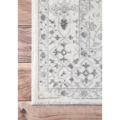 Best Kirklands Home Ivory Vintage Odell Square Area Rug, 8 ft.