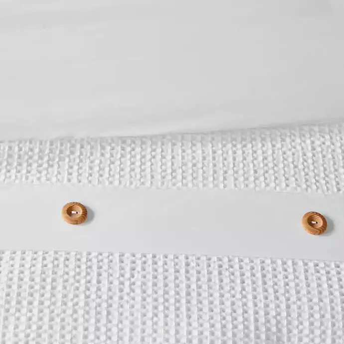 Online Kirklands Home Waffle Weave 3-pc. Full/Queen Comforter Set Ivory