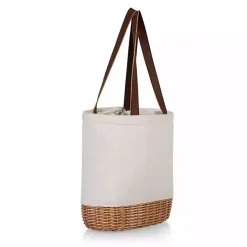 Discount Kirklands Home Wicker Cinch Top Wine Tote Ivory