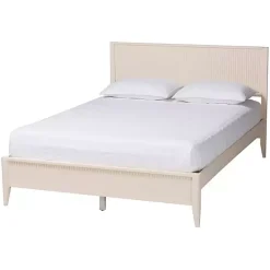 Online Kirklands Home Wood Fluted Headboard Primrose King Bed Ivory