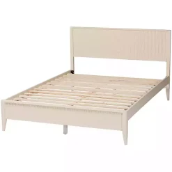 Online Kirklands Home Wood Fluted Headboard Primrose King Bed Ivory