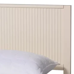 Online Kirklands Home Wood Fluted Headboard Primrose King Bed Ivory