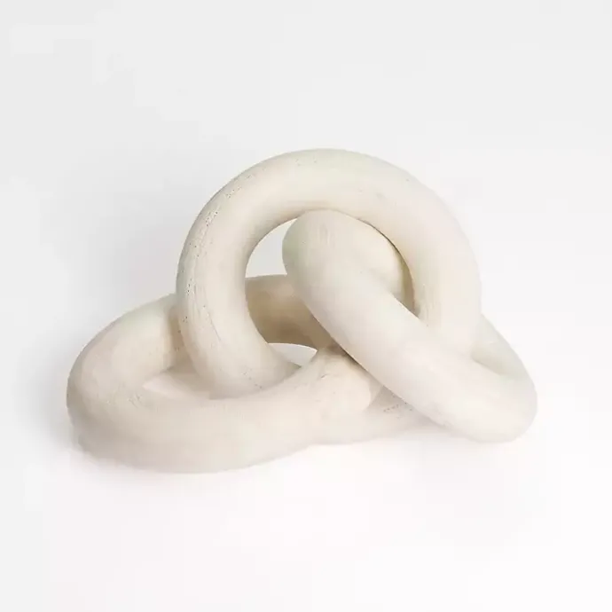 Hot Kirklands Home Wood Oversized Chain Ivory