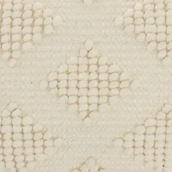 Best Kirklands Home Woven Diamonds Lumbar Pillow Ivory
